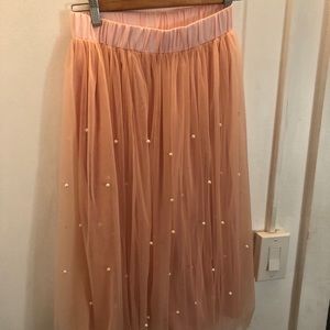 Pink tulle tutu/midi skirt from Francesca’s